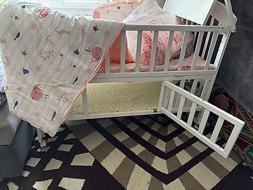 baby brezza: Детская кровать трансформер, Новый, Кровать-стол, цвет - Белый — 2