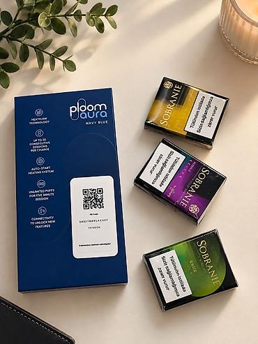 səxsi əsyalar: Ploom Aura Navy Blue tütün qızdırma qurğusu Xüsusiyyətlər: - HeatFlow — 3