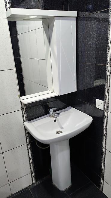 Hamam dolabları: Çanaq(Rakvina) və güzgülü şkaf dəsti Birlikdə və ya ayrı ayrı satılır — 1
