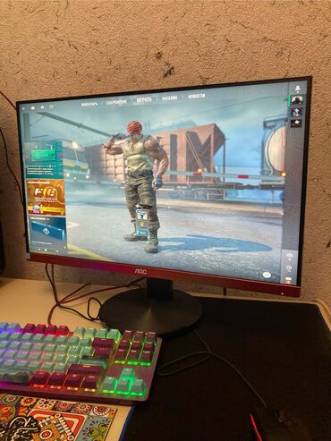 monitor 144 hz: Aoc 144hz (100hz) cuzi xettler var monitor ustunde xettler yaranib