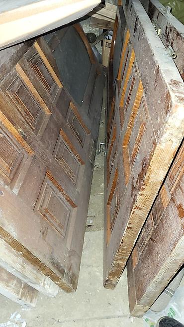 Giriş qapıları: Taxta giriş qapısı - Material: tam ağac (kütləvi), klassik panelli — 11