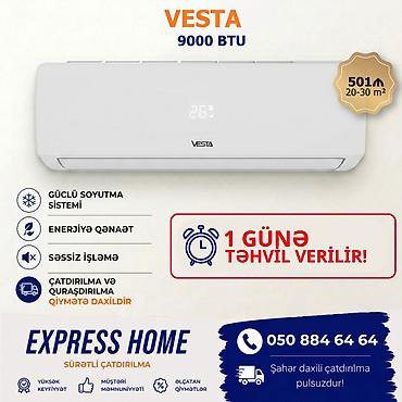 mini kandisioner: Kondisioner Yeni, 30-35 kv. m, Split sistem, Kredit yoxdur, Pulsuz quraşdırılma — 1