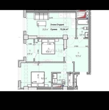 пентхаус стоимость: 3 комнаты, 72 м², Элитка, 5 этаж, ПСО (под самоотделку)