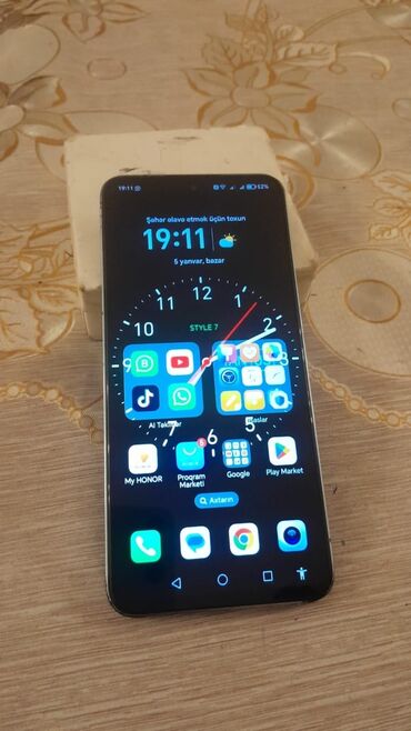 xiomi 10 s: Honor 90 Lite, 256 GB, rəng - Ağ, İki sim kartlı, Face ID, Sensor