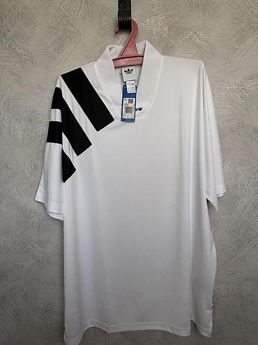 reebok 42: Мужская футболка, 2XL, 3XL, Adidas, Новый, цвет - Белый, Самовывоз — 1