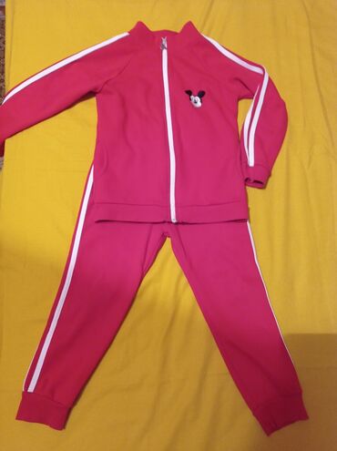 горнолыжный костюм детский: Комплект, цвет - Красный, Б/у