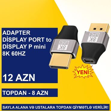 Digər kompüter aksesuarları: Display port adapterlər sayla alana və ustalara topdan qi̇ymətlə — 4