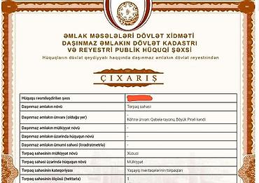avto qaraj az: 60 sot, Tikinti, Mülkiyyətçi, Kupça (Çıxarış) — 2