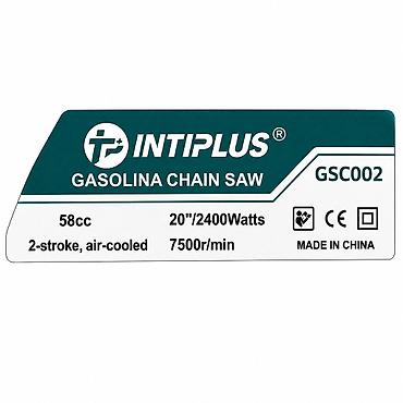 Motopilalar, benzopilalar: №: 17804 Məhsulun adı: Zəncirli mişar Intiplus 58CC GSC002, 20", 2400 — 2