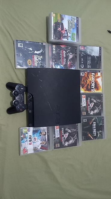 PlayStation 3 (PS3) Slim + игры + один оригинальный геймпад DualShock