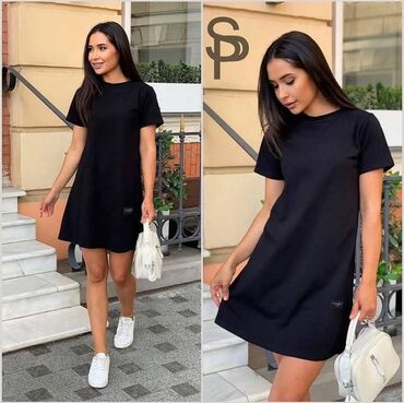 mantil haljina modeli: M (EU 38), color - Black, Short sleeves