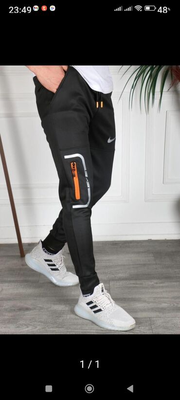 fit: İdman dəsti Nike, L (EU 40), XL (EU 42), 2XL (EU 44), rəng - Qara