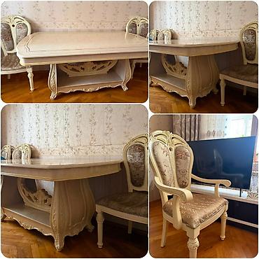 Digər mebel: GuluAcilan masa +8 stulla birge (6 sade+2 kreslo)400 azn.Unvan yeni — 1