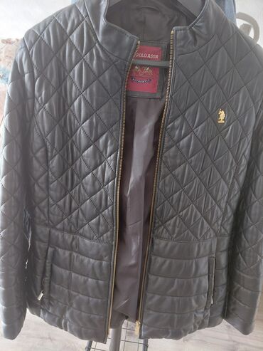 джинсовая куртка: Кожаная куртка, Us Polo Assn, M