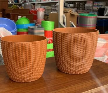 Bitkilər üçün dibçəklər: Dibcek dibcek qabi yuvarlaq rengli gul qabi yumru rengli Dibcek — 8