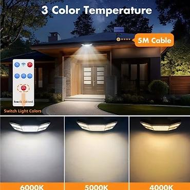 postamenti: Solarna zidna LED lampa sa odvojenim panelom 276 LED Ključne — 3