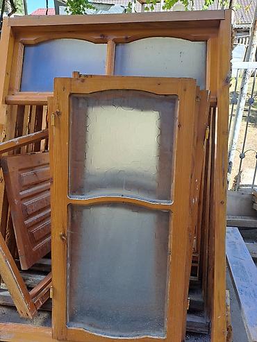 ucuz jaluzi perde: Təbii ağacdan qapı və pəncərə dəsti (3 qapı + 7 pəncərə) - Material — 1