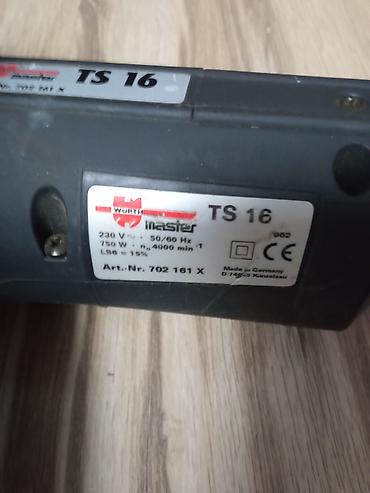 Ostali električni alati: Würth Master TS 16 – električna mašina za holsrafe - Model: TS 16 - — 5