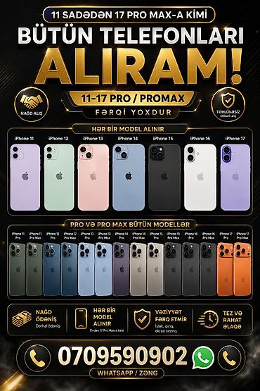 macbook pro m3: Bütün telefonları alırıq – iPhone 11-dən 17 Pro/Pro Max-a qədər! - Hər — 1