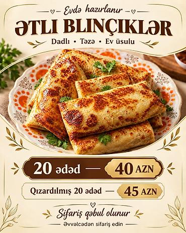 🥞🤎 EV ÜSULU ƏTLİ BLİNÇİKLƏR! 🤎🥞 Evdə sevgi ilə hazırlanmış, dadlı və