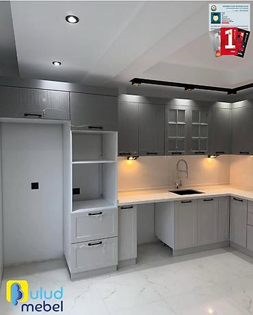 metbex mebeller: Sifarişlə mətbəx dəsti, Özü çəkən petlələr, Şüşə, Kredit var, Rayonlara çatdırılma, Ünvandan götürmə, Pulsuz çatdırılma — 9
