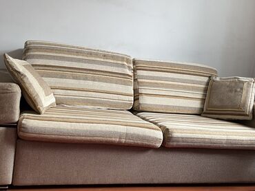 чистый диван: Түз диван, түсү - Саргыч боз, Колдонулган