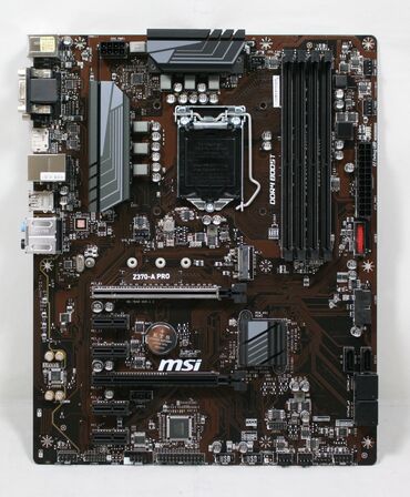 Жесткие диски, переносные винчестеры: Материнская плата, Б/у, MSI, LGA1151 v2, ATX, Для ПК