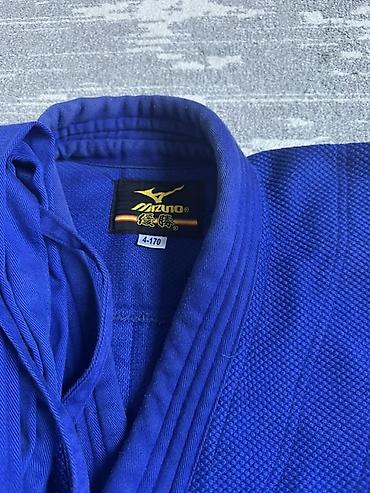 провило: Кимоно для дзюдо Mizuno (синее) - Оригинальный Mizuno, бирки на — 3
