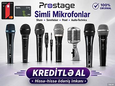mikrofon satışı: Simli mikrofonlar vokal, karaoke, səhnə çıxışları, tədbirlər — 1