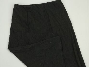 czarne trapezowe spódnice midi: Spódnica, 3XL, stan - Idealny