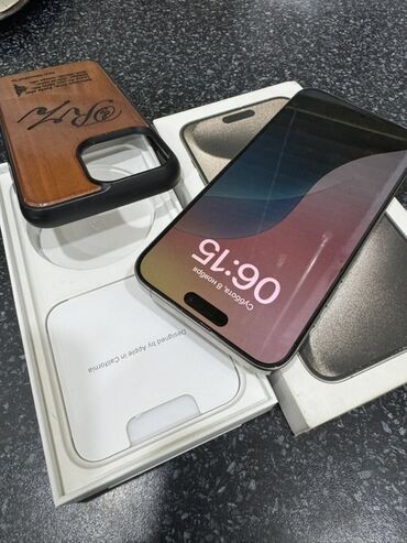 Apple iPhone: IPhone 15 Pro Max, 256 GB, Natural Titanium, Face ID, Sənədlərlə — 7