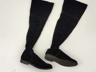 białe t shirty damskie 4f: High boots for women, 36, Bershka, condition - Good