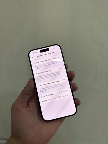 Apple iPhone: IPhone 15 Pro, Б/у, 128 ГБ, Черный, Защитное стекло, Чехол, 80 % — 9