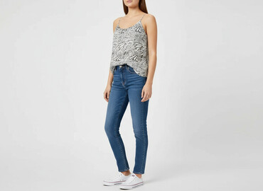 koszula z imitacji skóry zara: H&M, Women`s top, size M
