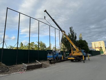 Услуги манипулятора: Кран услуга Стрела 21 метр Контейнер вагон бухта кирпич кум шагыл — 6