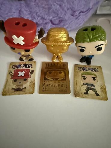 Статуэтки: Коллекционные мини-фигурки One Piece + карточки kinder joi колобарация — 1