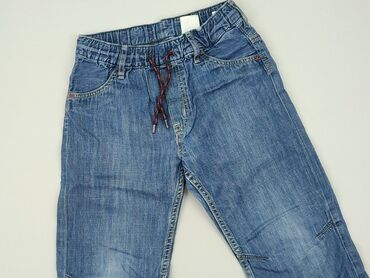 spodnie z dziurami mom jeans: Jeans, 8 years, 122/128, condition - Good