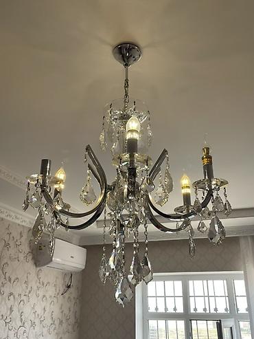 drel satisi: Çılçıraq, 6 lampa, Xrustal — 2