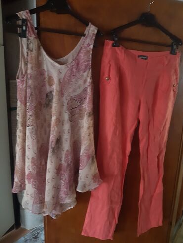 bele zenske pantalone: XL (EU 42), color - peach
