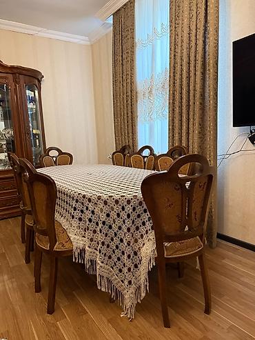 furqan mebel fabriki: Malaziya istehsalı stol və 8 stulla birlikdə — 2