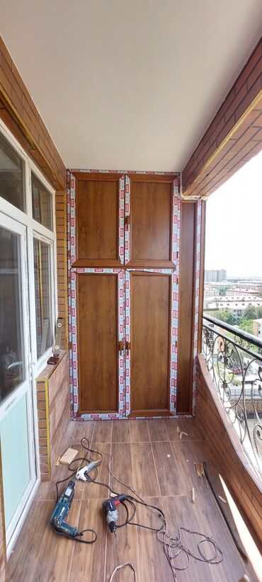 Plastik pəncərələr: Yeni İkiqat şüşə paketi Plastik pəncərə, Еni: 1 sm, Uzunluğu: 100 sm, Pulsuz quraşdırma — 10