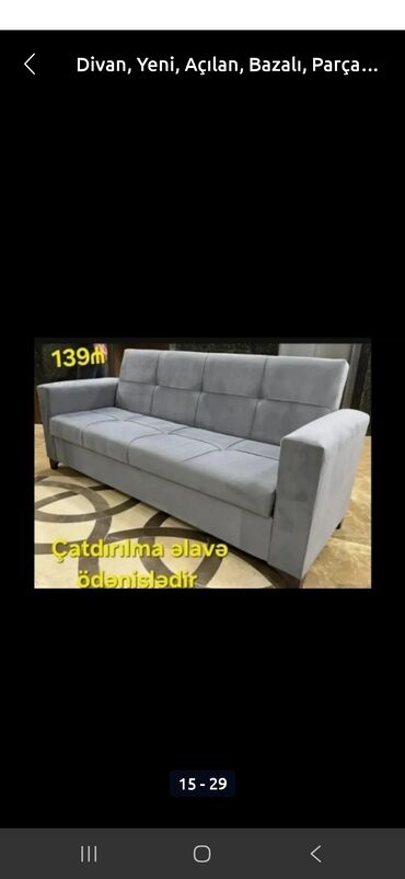 Divanlar: Di̇van-kravat, Açılan, Bazalı, Parça, Ödənişli çatdırılma — 8