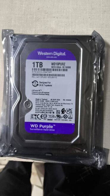 жесткий диск western digital: Накопитель, Новый, Western Digital (WD), HDD, 1 ТБ, 3.5", Для ПК