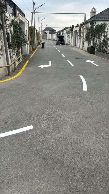 Tikinti işləri: Asfaltlama xidməti və yol xətləri çəkilməsi xidməti - Həyət, bağ evi — 4