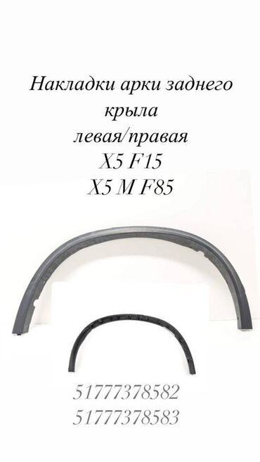 секретка на колеса: Накладки арки заднего крыла на колёса, левая/правая BMW F15