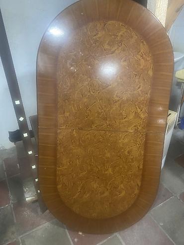 şpon: STOL 6neferlik acilanda olur 8neferlik teze kimidi endirim olacaq.Oval — 1