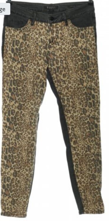 guess 37: Guess elastične pantalone sa leopard printom,nizak struk,uske nogavice