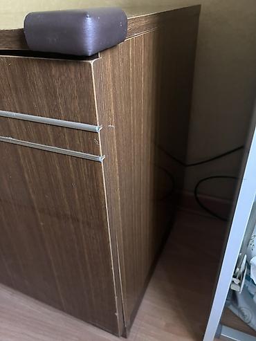 стол витрина: Тумба/комод с откидной фасадной дверцей - Материал: ЛДСП под темное — 6