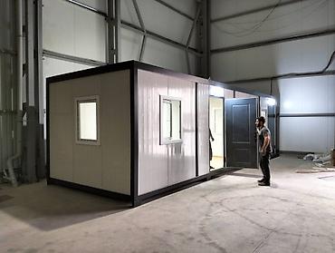 Konteynerlər: Ofis Konteyner ✅ 9.00x3.00m Konteyner ✅ Uzunluq: 9.00m    ✅ En — 3