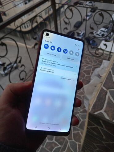 телефон fly fs523: Samsung Galaxy A21S, 32 GB, rəng - Qırmızı, Barmaq izi, Face ID